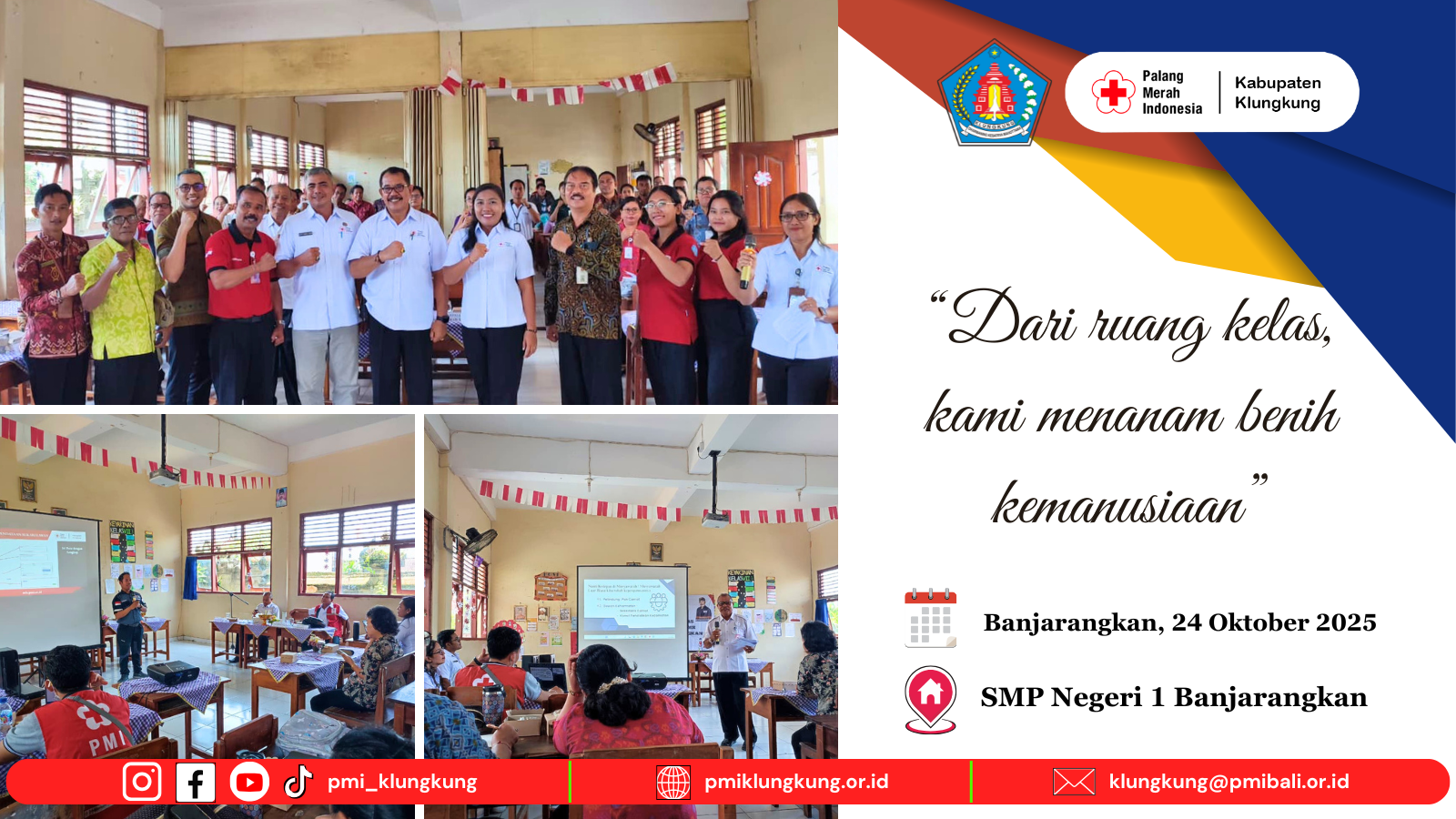 Sinergi PMI dan Sekolah: PMI Kecamatan Banjarangkan Gelar Sosialisasi untuk Pembina PMR