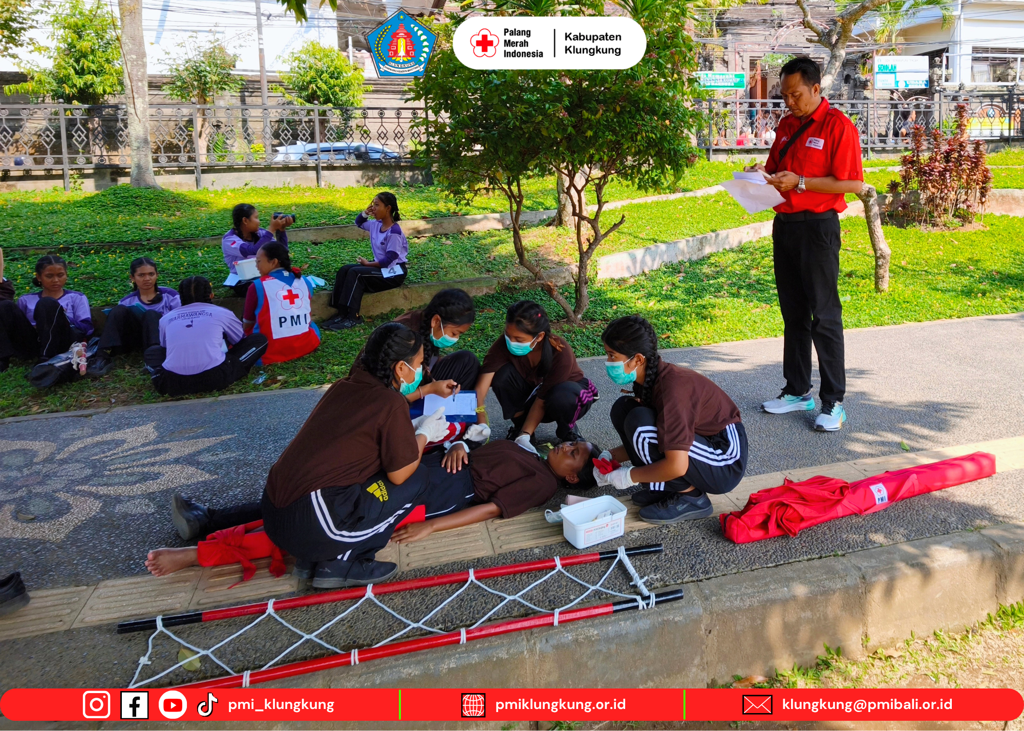 Semangat Kompetisi dan Kemanusiaan, PMI Klungkung Terlibat dalam LT III Pramuka 2026