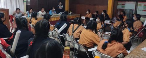 Pelatihan Tutor Sebaya PMR Madya SMPN 1 Semarapura