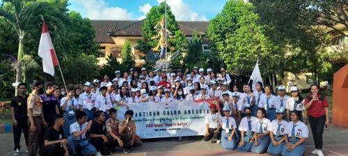 Pelantikan Anggota Baru PMR Wira SMKN 1 Klungkung