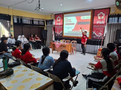 Pembukaan Sekaligus Pelatihan Tutor Sebaya Tingkat Wira PMR PMI Kabupaten Klungkung.