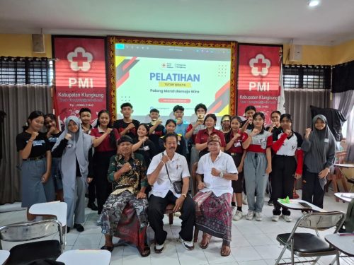 Penutupan Pelatihan Tutor Sebaya Tingkat Wira PMR PMI Kabupaten Klungkung.