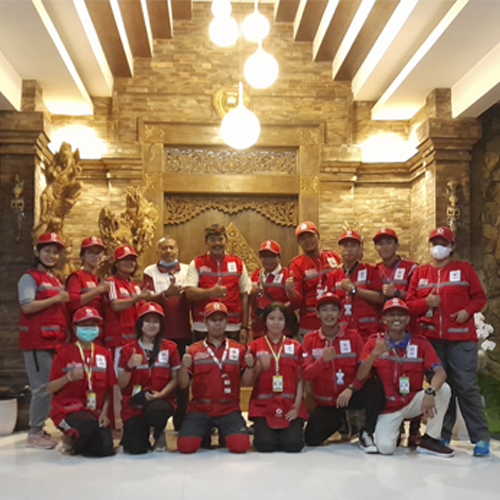 Peserta Temu Bakti Relawan PMI Provinsi Bali Kontingen PMI Kabupaten Klungkung